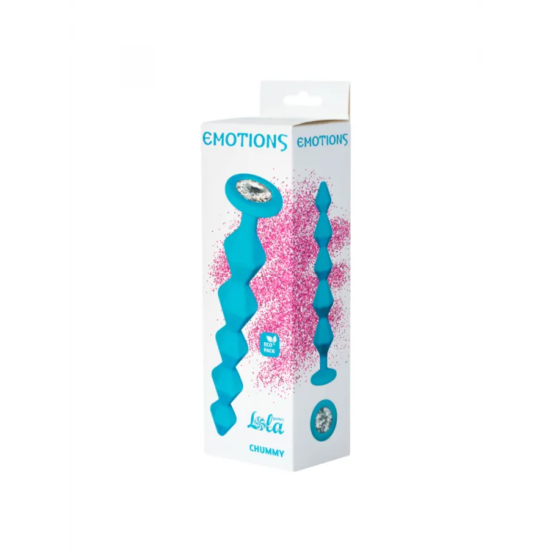 АНАЛЬНАЯ ЦЕПОЧКА С КРИСТАЛЛОМ EMOTIONS CHUMMY TURQUOISE