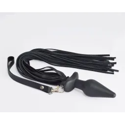 Анальная пробка ТПЕ с плетью, SB-9022, 50 см