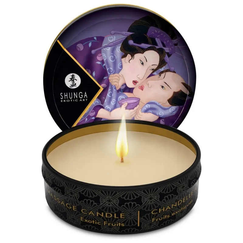 Массажное арома масло в виде свечи, Exotic Fruits мини 30мл.Экзотический фрукт