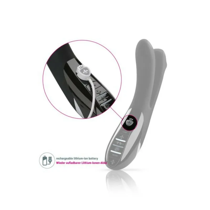 MYSTIM Вибратор с электростимуляцией Tingling Aparte eStim черный