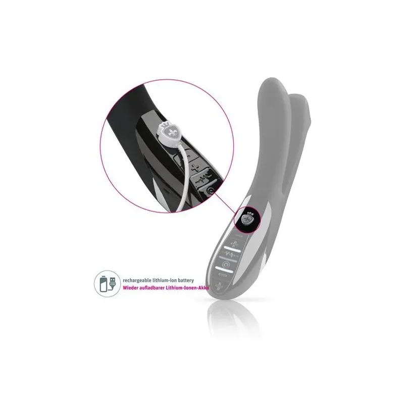 MYSTIM Вибратор с электростимуляцией Tingling Aparte eStim черный