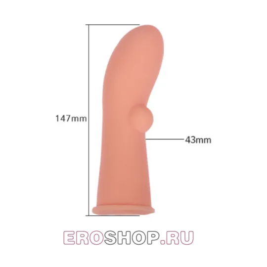Насадка на фаллос с имитациец пирсинга размер M, EXTREME SLEEVE