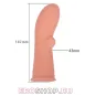 Насадка на фаллос с имитациец пирсинга размер M, EXTREME SLEEVE