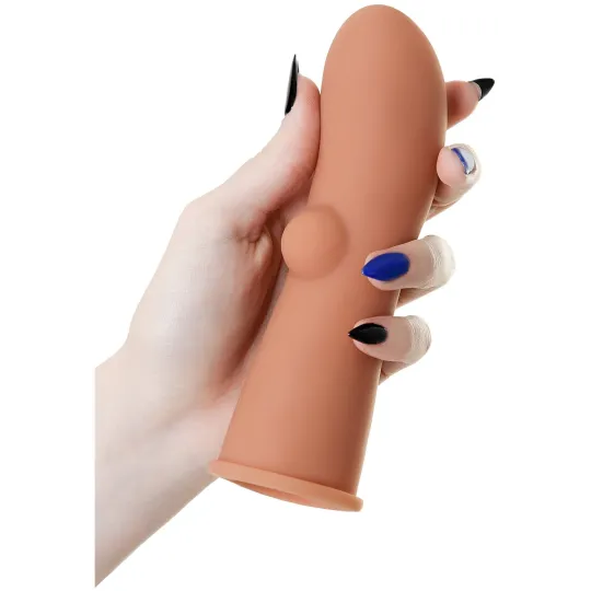 Насадка на фаллос с имитациец пирсинга размер M, EXTREME SLEEVE