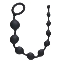 АНАЛЬНАЯ ЦЕПОЧКА LONG PLEASURE CHAIN BLACK 4103-03LOLA
