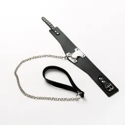 Ошейник с белым декором