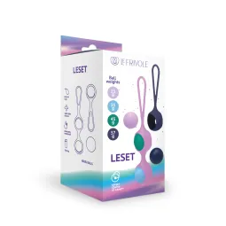 Вагинальный тренажер со сменными шариками Leset, многоцветный (LYRA)