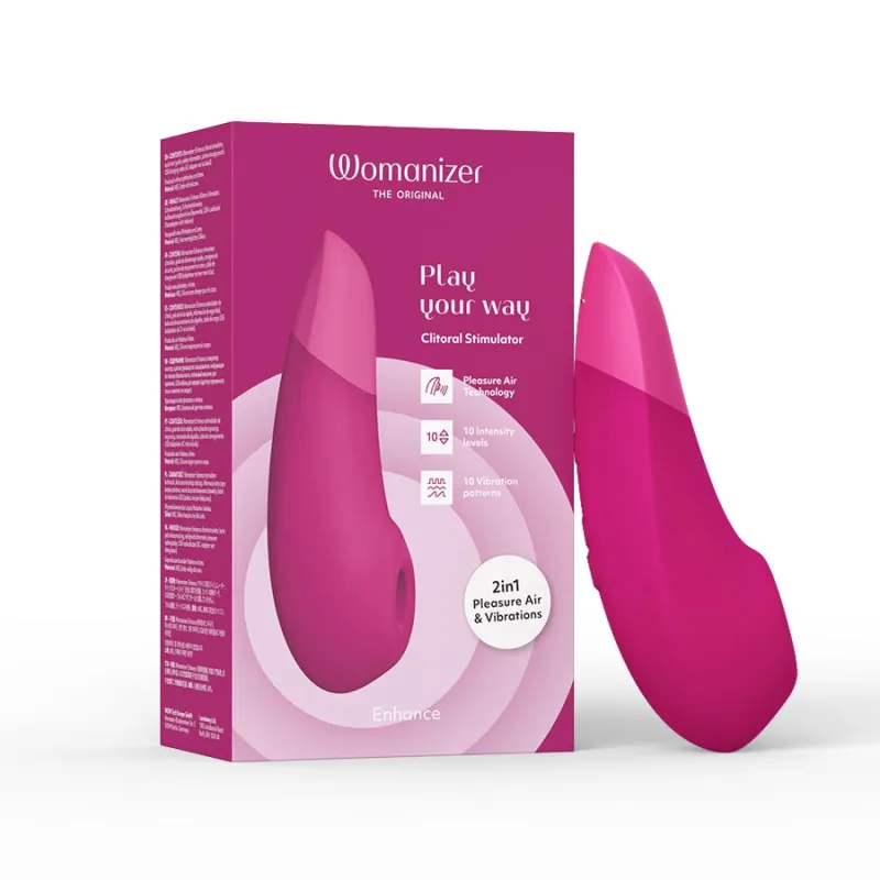 Бесконтактный клиторальный стимулятор Womanizer Enhance Vibrant Pink