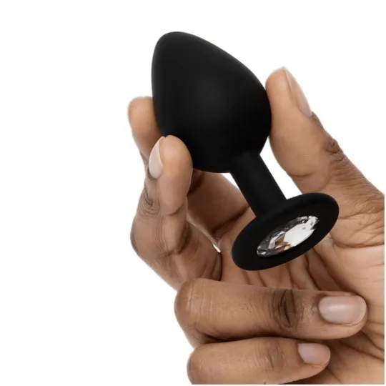 Набор Come To Bed (We-Vibe Tango X, анал.втулка Crystal Butt Plug, повязка на глаза Satin Blindfold)