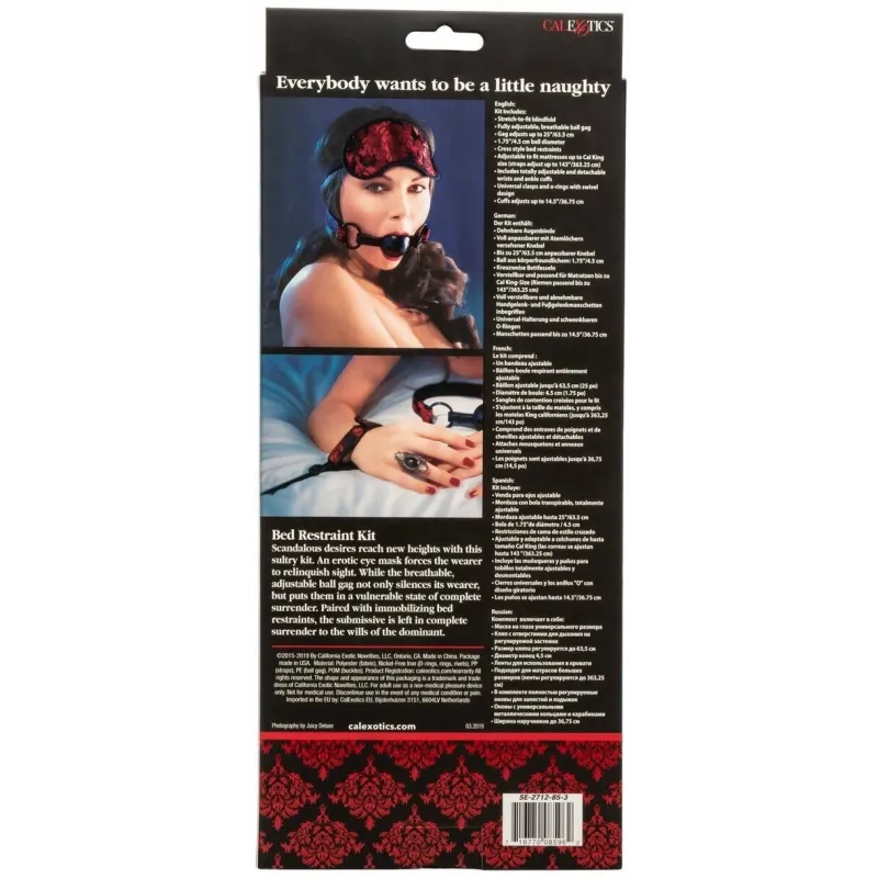 Комплект интимный SCANDAL BED RESTRAINT KIT