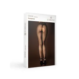 Колготки искрящиеся стразами в сетку с доступом (Spark)