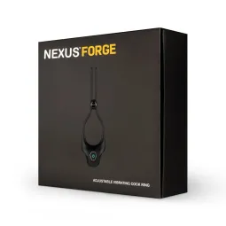 Эрекционное кольцо с вибрацией Nexus Forge, черное