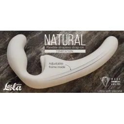 ГНУЩИЙСЯ БЕЗРЕМНЕВОЙ СТРАПОН NATURAL TEMPTATION BIEGE 5011-01LOLA