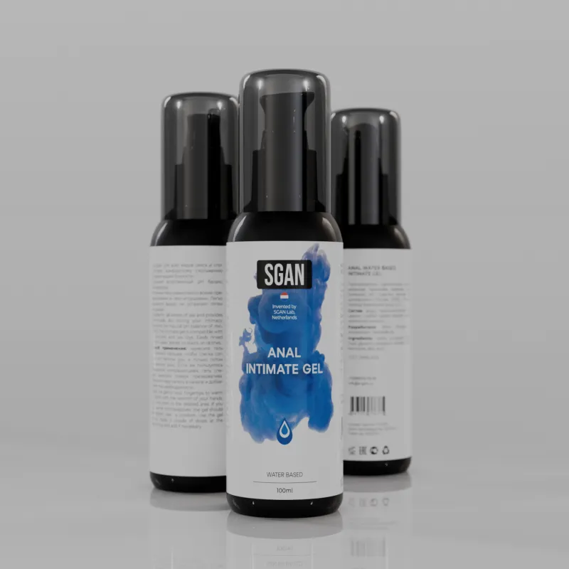 Лубрикант на водной основе для анального секса SGAN Sensual, 100 мл (NEW)