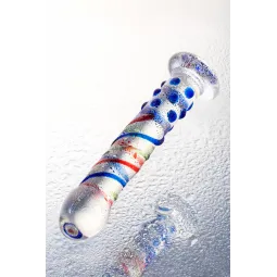 Нереалистичный фаллоимитатор Sexus Glass, стекло, прозрачный, 18 см