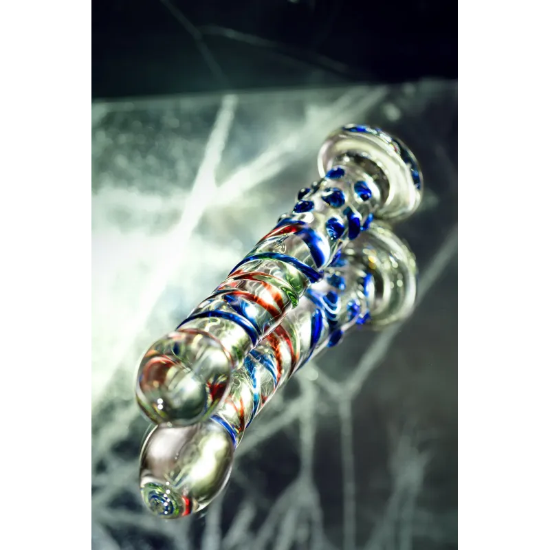 Нереалистичный фаллоимитатор Sexus Glass, стекло, прозрачный, 18 см