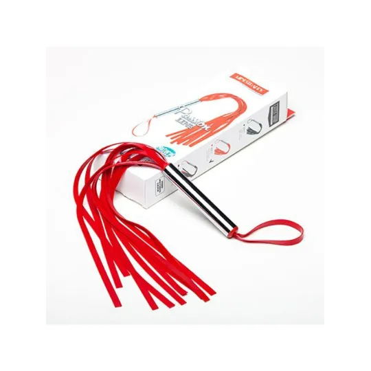 Плеть Мини с шариками латексная красная