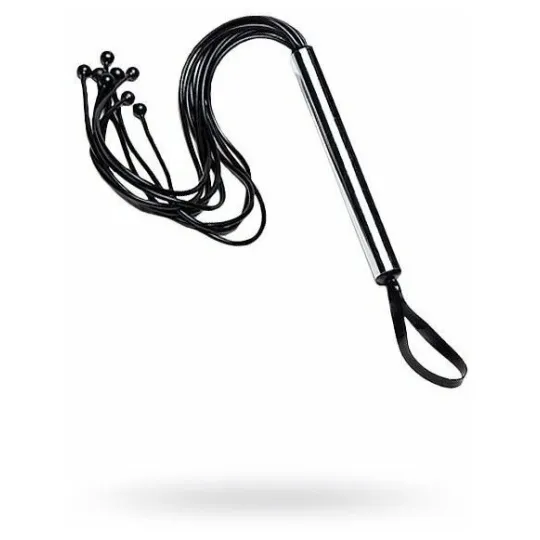 Плеть Мини с шариками латексная красная