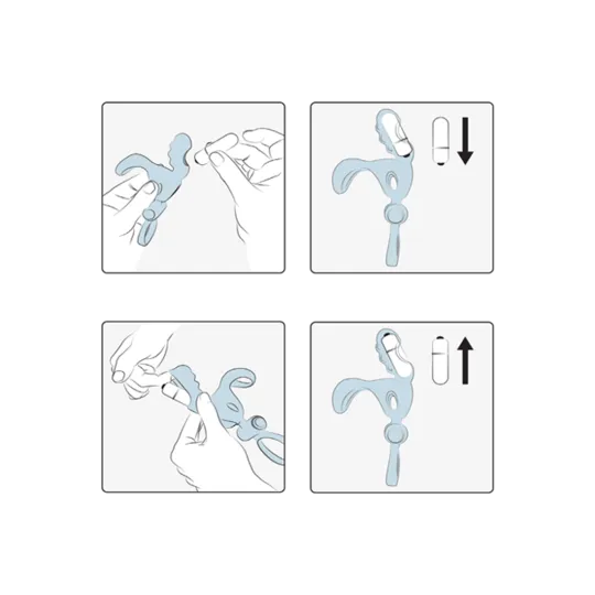 Spartakus R эрекционная насадка кольцо со съемной вибропулей черное