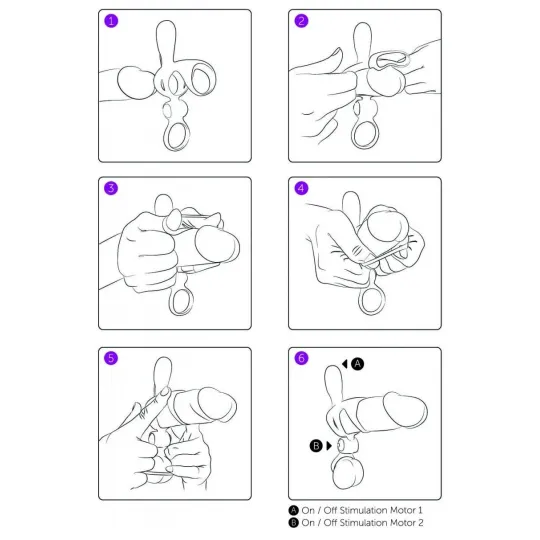 Spartakus R эрекционная насадка кольцо со съемной вибропулей черное