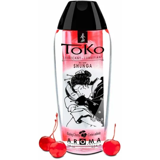 Индивидуальный ароматический лубрикант ТОКО Пылающая вишня 165 МЛ.