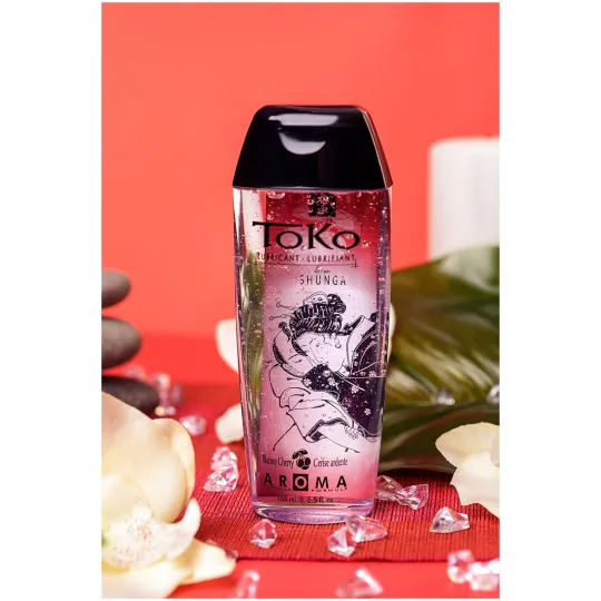 Индивидуальный ароматический лубрикант ТОКО Пылающая вишня 165 МЛ.