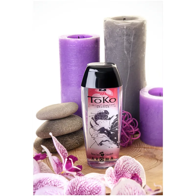 Индивидуальный ароматический лубрикант ТОКО Пылающая вишня 165 МЛ.