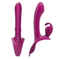 ВИБРОМАССАЖЁР 9 режимов вибрации, L рабочей части 145 мм D 38 мм, дистанционный пульт