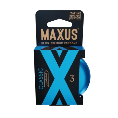 Презервативы MAXUS Classic №3 в железном кейсе, классические X-Edition, 3 шт