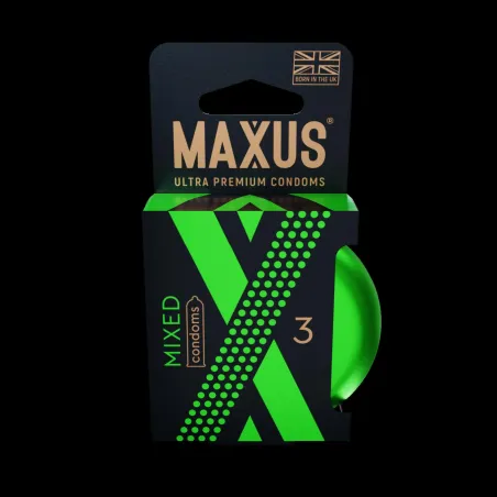 Презервативы MAXUS Mixed №3 в железном кейсе, набор X-Edition, 3 шт