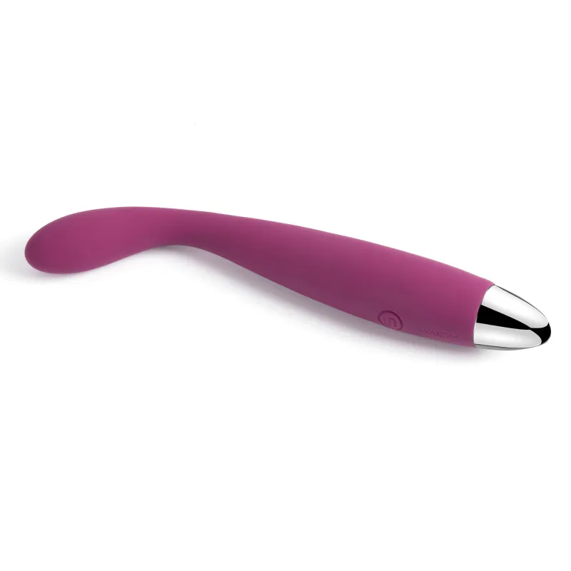 Coco Violet Гибкий тонкий вибростимулятор фиолетовый с гладкой поверхностью