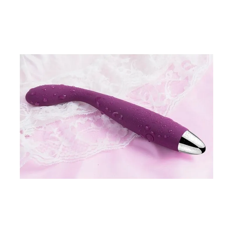 Coco Violet Гибкий тонкий вибростимулятор фиолетовый с гладкой поверхностью