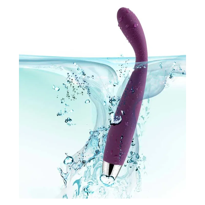 Coco Violet Гибкий тонкий вибростимулятор фиолетовый с гладкой поверхностью