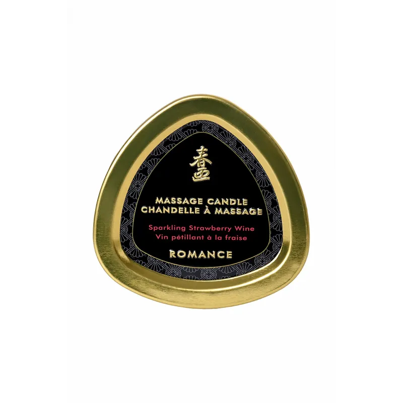 Массажное арома масло в виде свечи, Sparrkling Strawberry WineКлубничное вино 170 МЛ