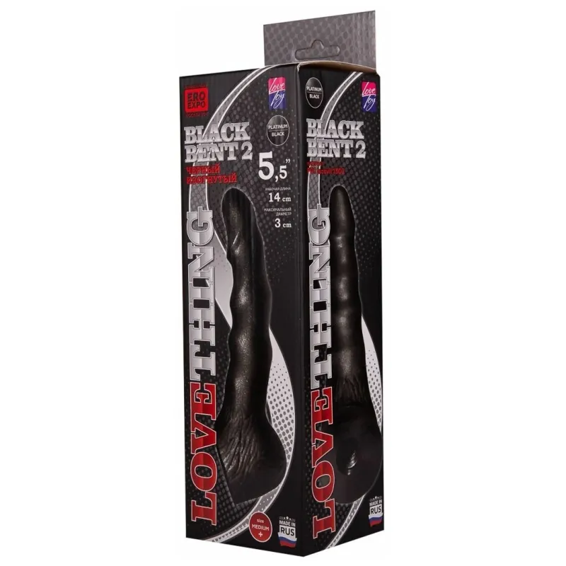 ВТУЛКА АНАЛЬНАЯ В КОРОБКЕ "BLACK BENT 2" L 140 мм, D 30 мм цвет чёрный