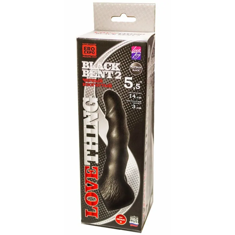 ВТУЛКА АНАЛЬНАЯ В КОРОБКЕ "BLACK BENT 2" L 140 мм, D 30 мм цвет чёрный