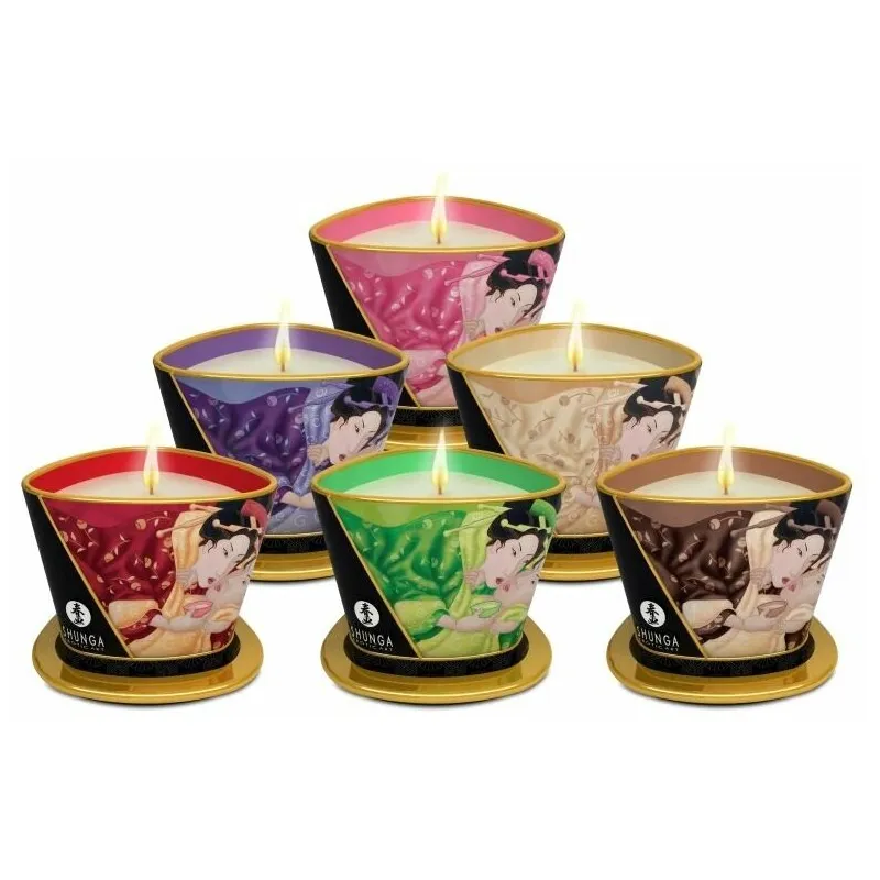 Массажное арома масло в виде свечи, Exotic Fruits Экзотический фрукт 170 МЛ