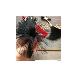 Зажимы на соски с шелковыми кисточками,цвет черный.