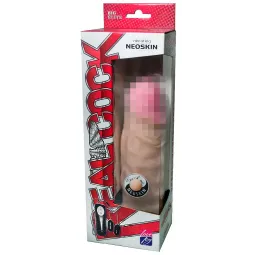 Вибромассажёр-реалистик киберскин-ГИГАНТ на присоске