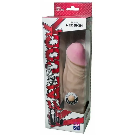 Вибромассажёр-реалистик киберскин-ГИГАНТ на присоске