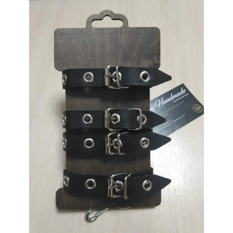 Наручники однослойные из двух ремешков