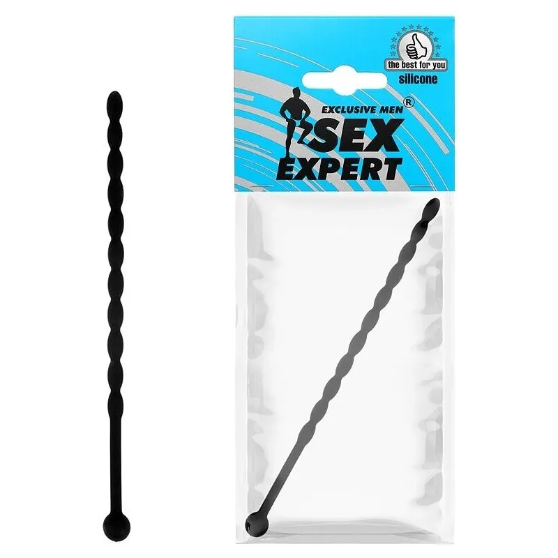 СТИМУЛЯТОР УРЕТРАЛЬНЫЙ L 155 мм D 6 мм, цвет чёрный