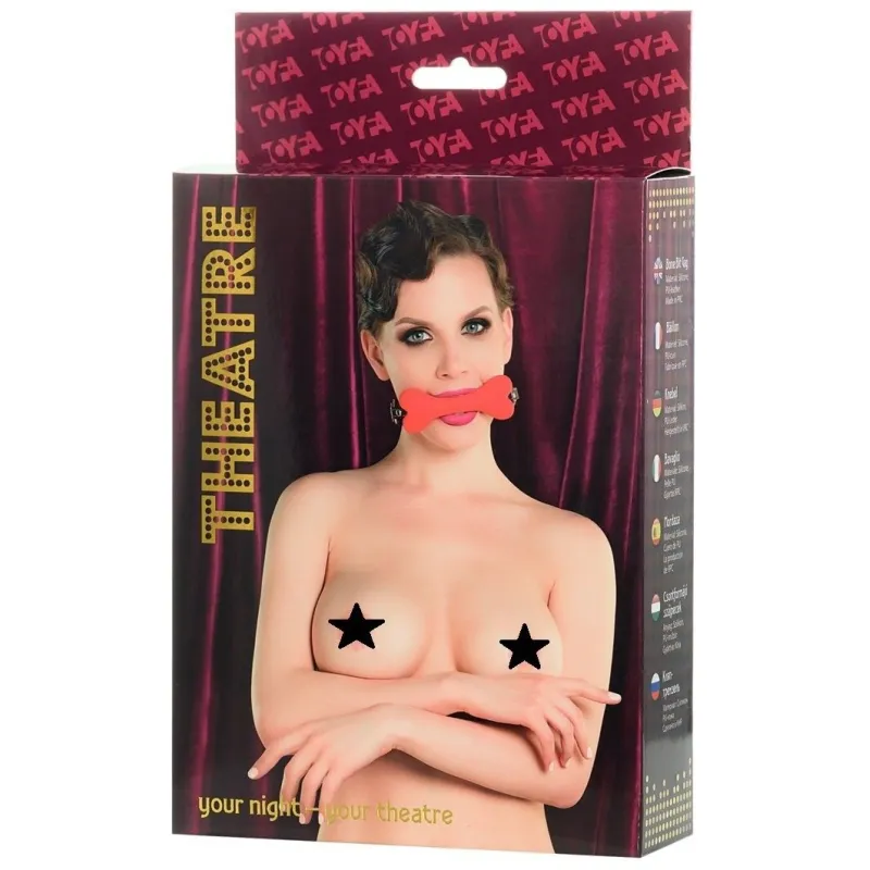 КЛЯП-ТРЕНЗЕЛЬ TOYFA THEATRE ,В ВИДЕ КОСТОЧКИ ,КРАСНЫЙ