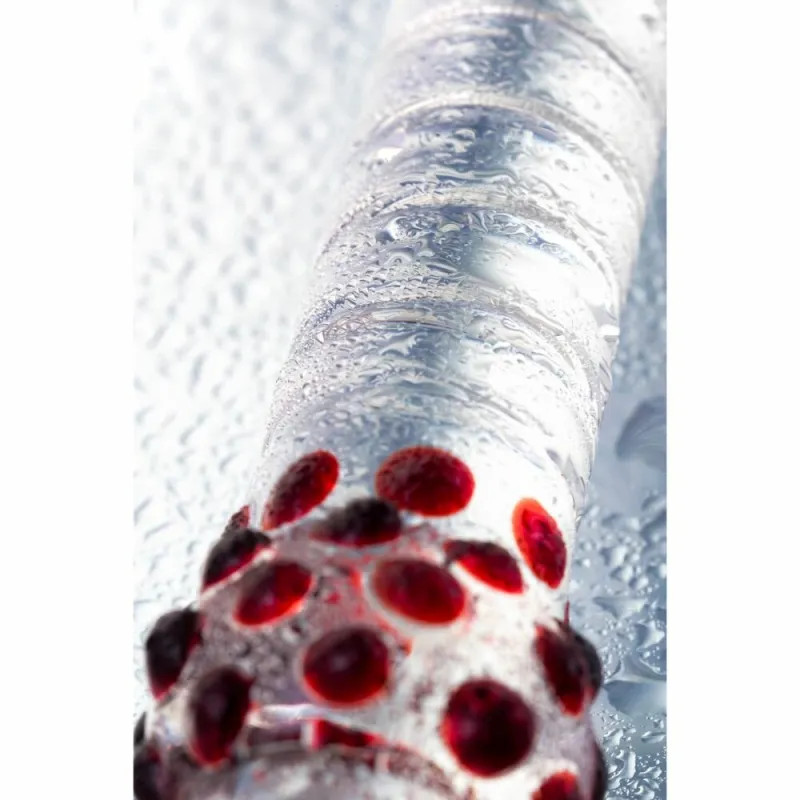 ДВУСТОРОННИЙ ФАЛЛОИМИТАТОР SEXUS GLASS, СТЕКЛО,ПРОЗРАЧНЫЙ, 22СМ