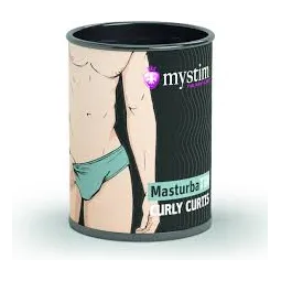 Компактный универсальный минимастурбатор мужская серия-водоворот Mystim MasturbaTIN Curly Curtis - Waves