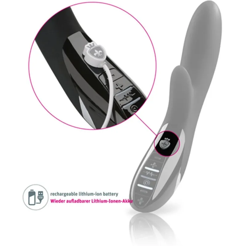 Вибромассажер c электростимуляцией Daring Danny - Black Edition , черный