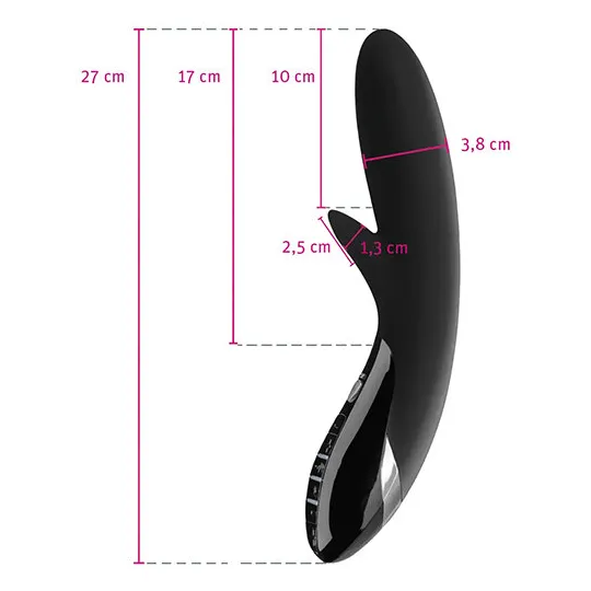 Вибромассажер c электростимуляцией Daring Danny - Black Edition , черный