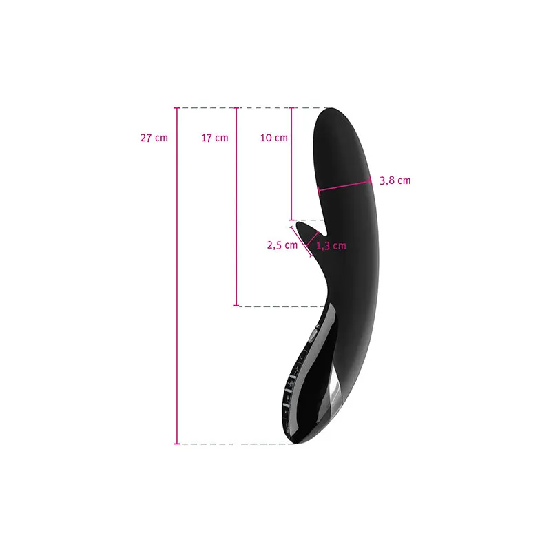 Вибромассажер c электростимуляцией Daring Danny - Black Edition , черный