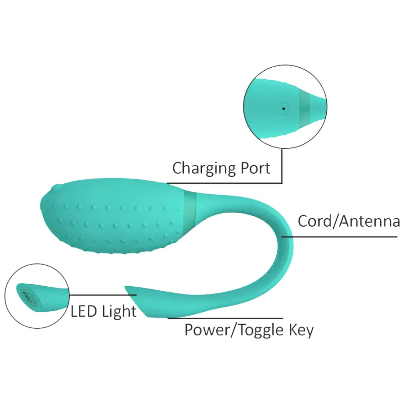 Вибромассажер MAGIC FUGU,  мятный
