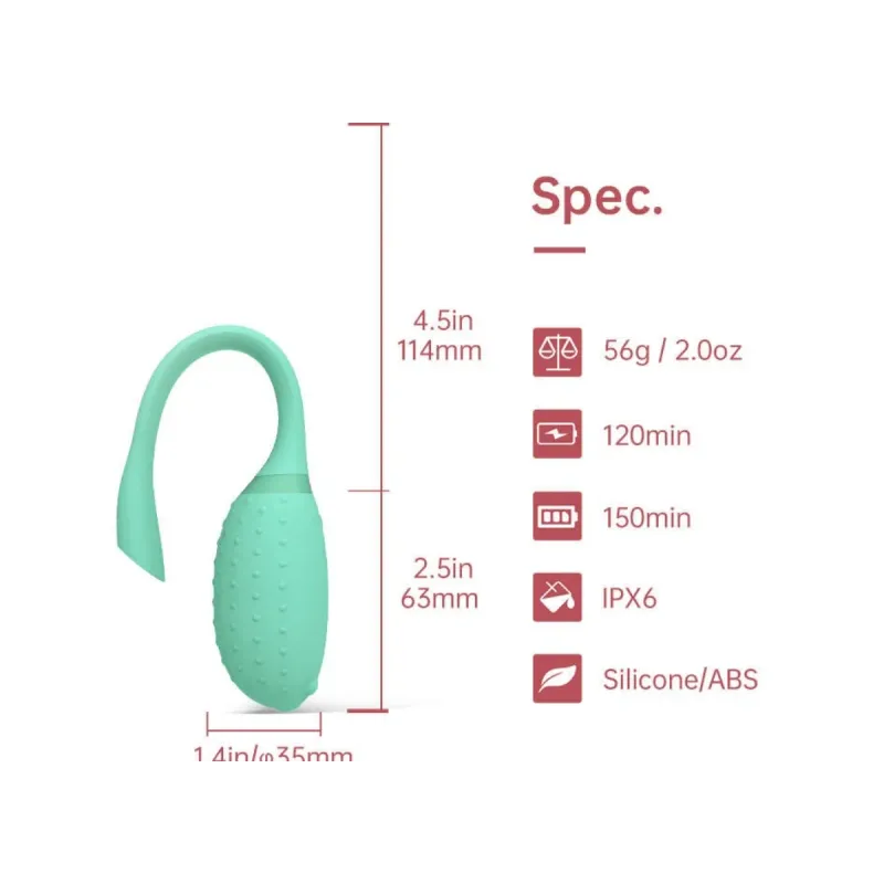 Вибромассажер MAGIC FUGU,  мятный